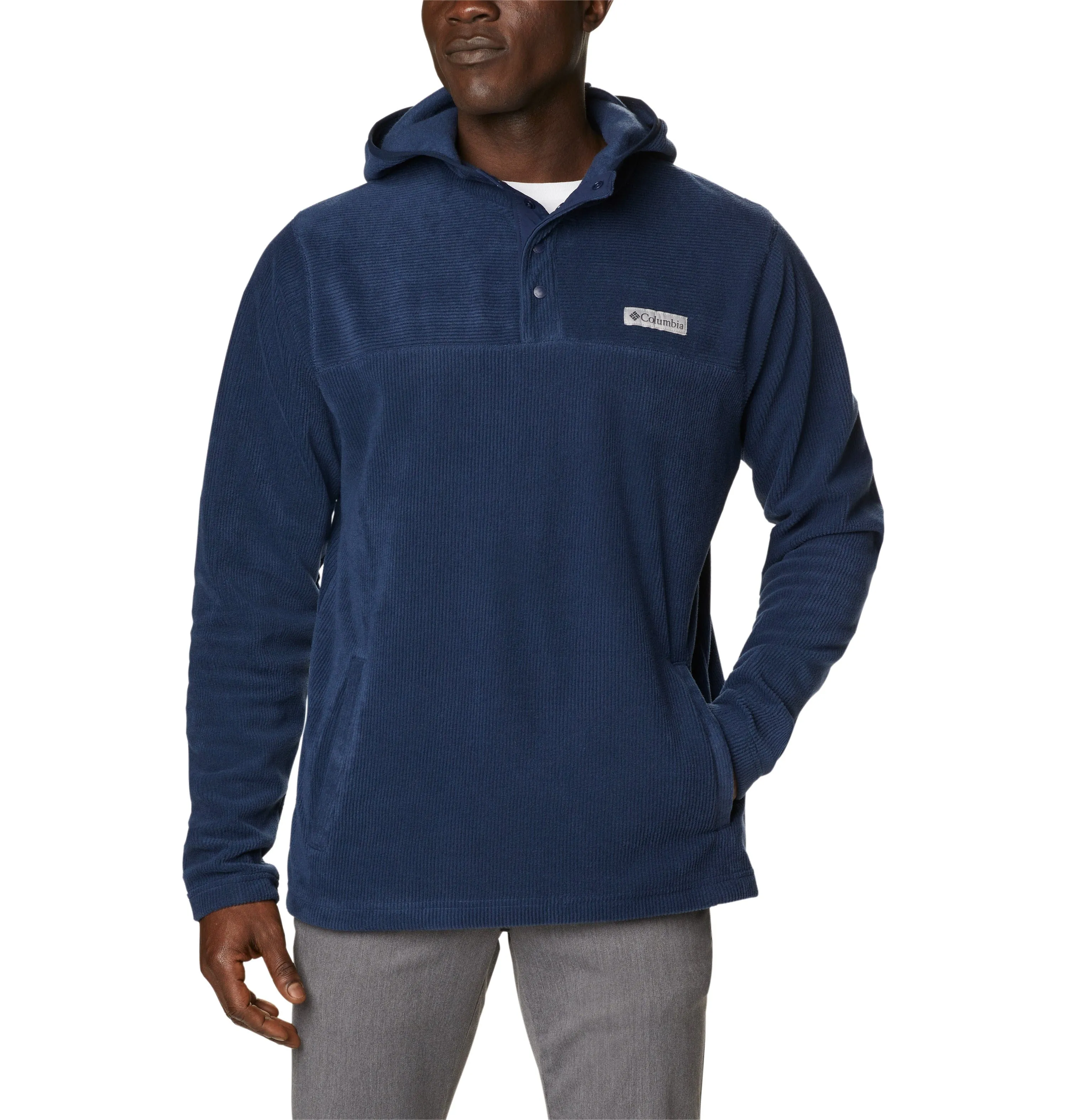 3-Day Swift Ship: Columbia - Men's Steens Mountain Novelty™ 1/2 Snap Hooded Jacket