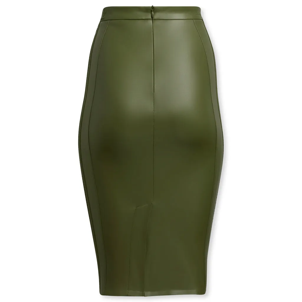 adidas x IVY PARK Women's Faux Leather Skirt - Wild Pine