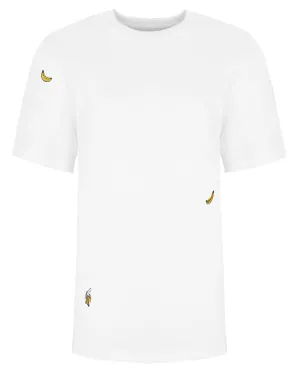 Bananas Embroidered T-Shirt White Men