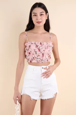 BOTANNIA FLORAL TOP IN PINK