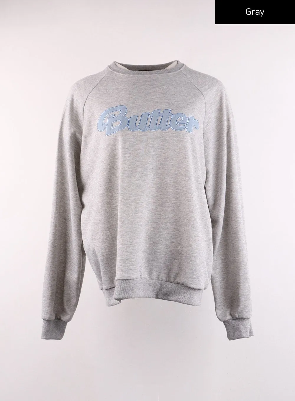 Butter Lettering Sweatshirt IJ430