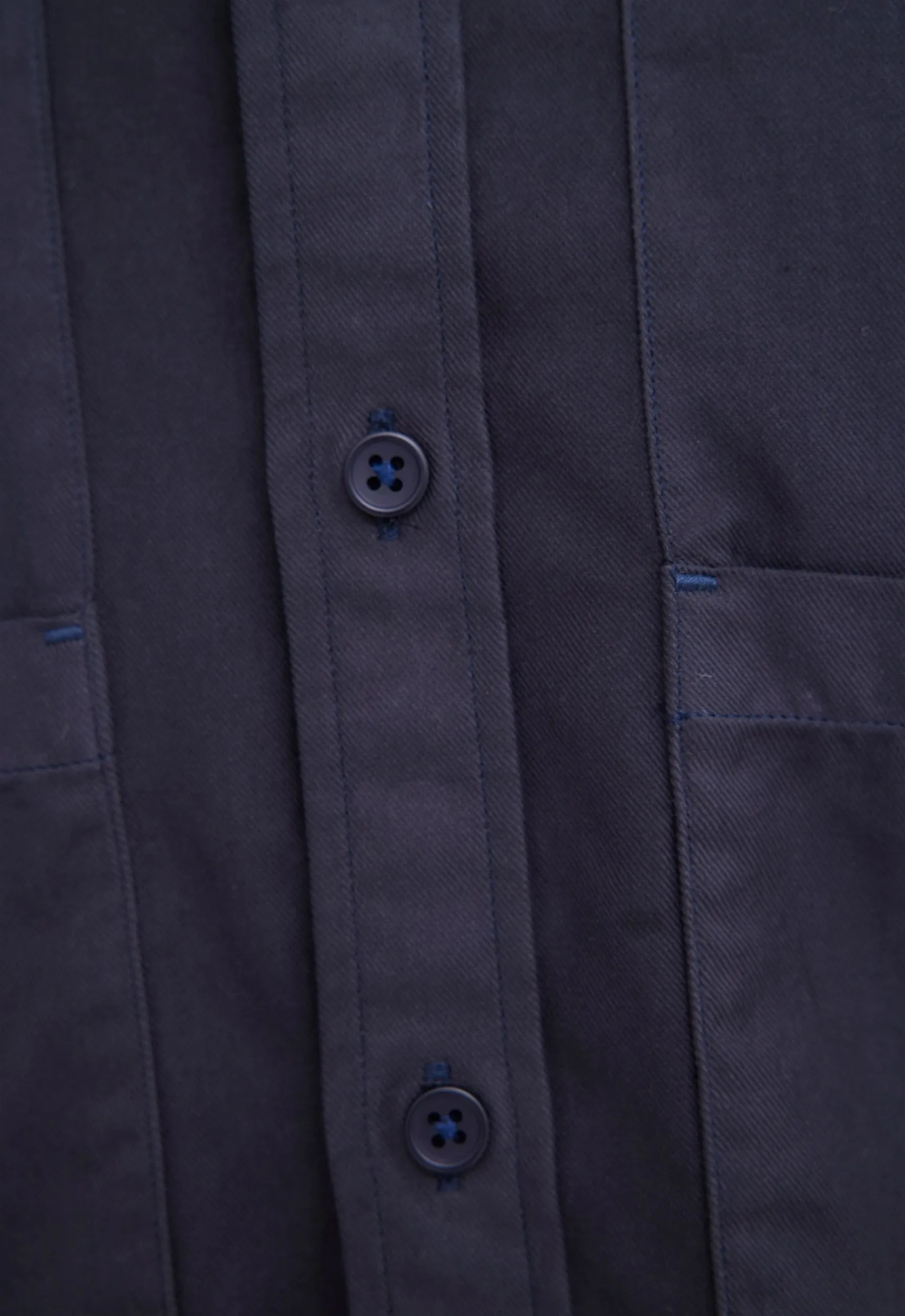 Cavan Cotton Shirt - Darkest Navy