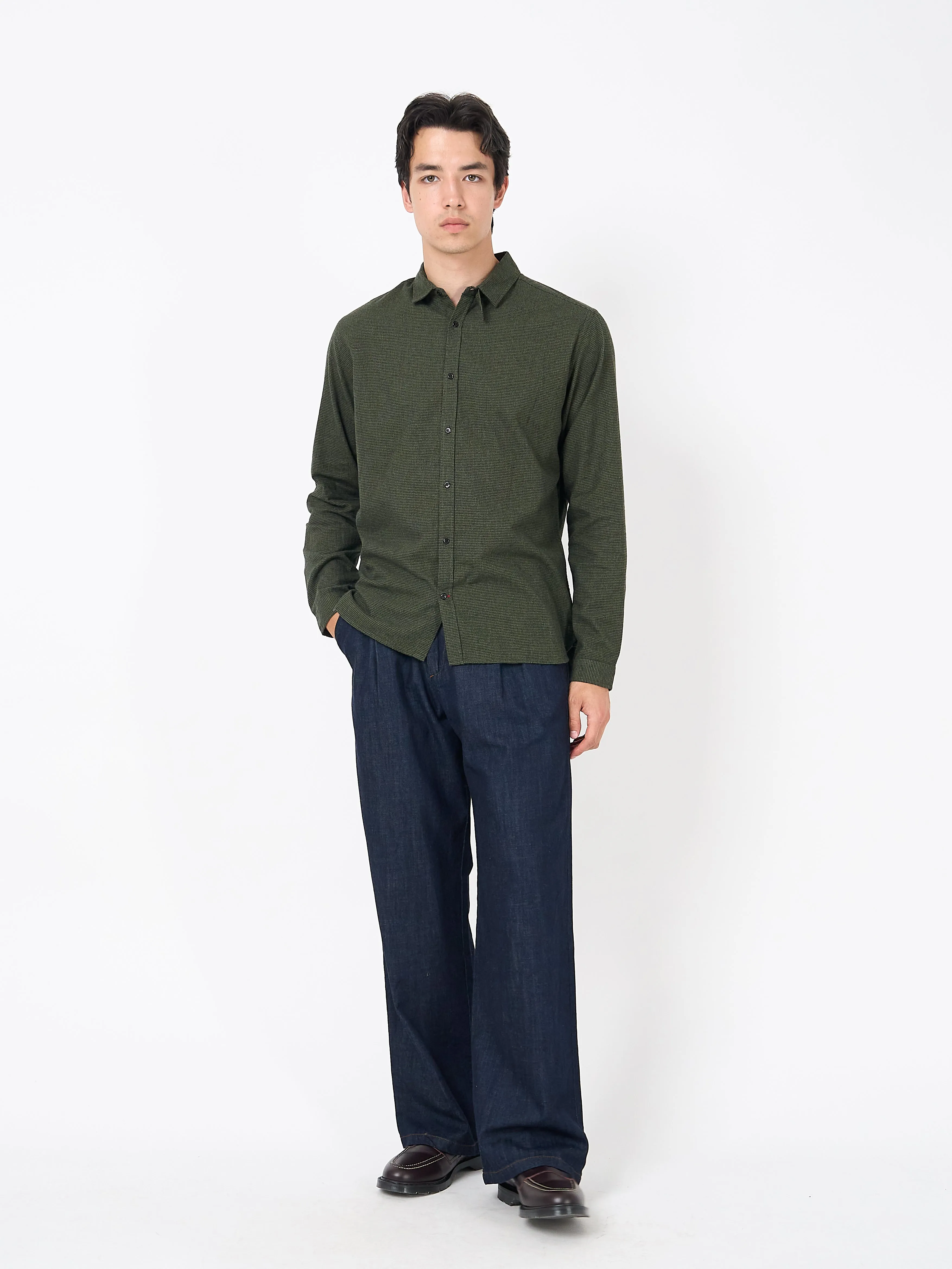 Clerkenwell Tab Shirt Oxman Green