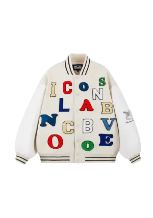 Colorful Letters Baseball Jersey