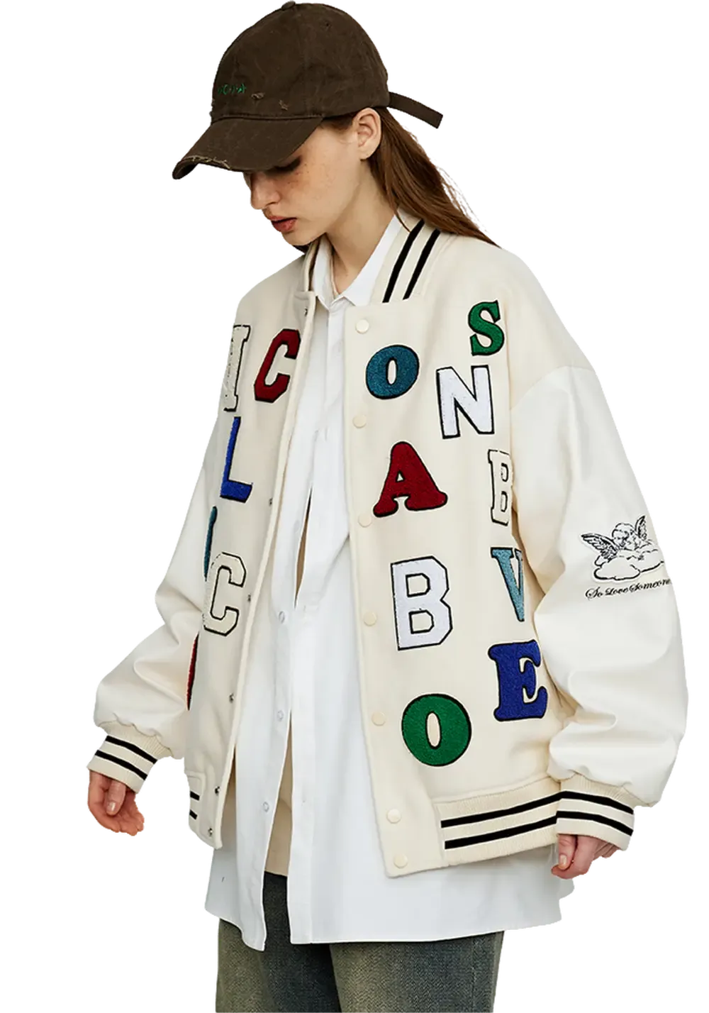 Colorful Letters Baseball Jersey