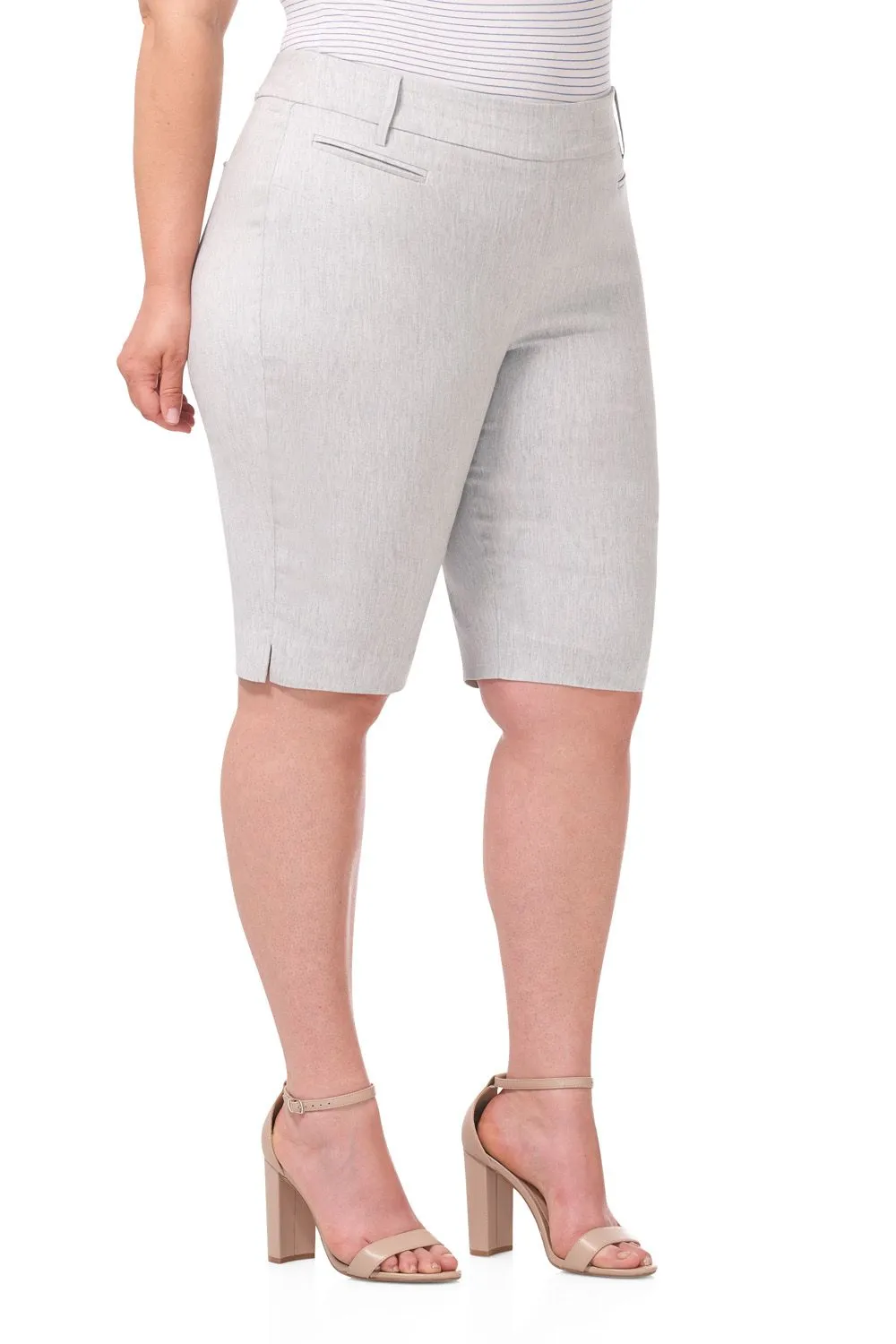 Curvy Pull-on 12” City Shorts with Tummy Control