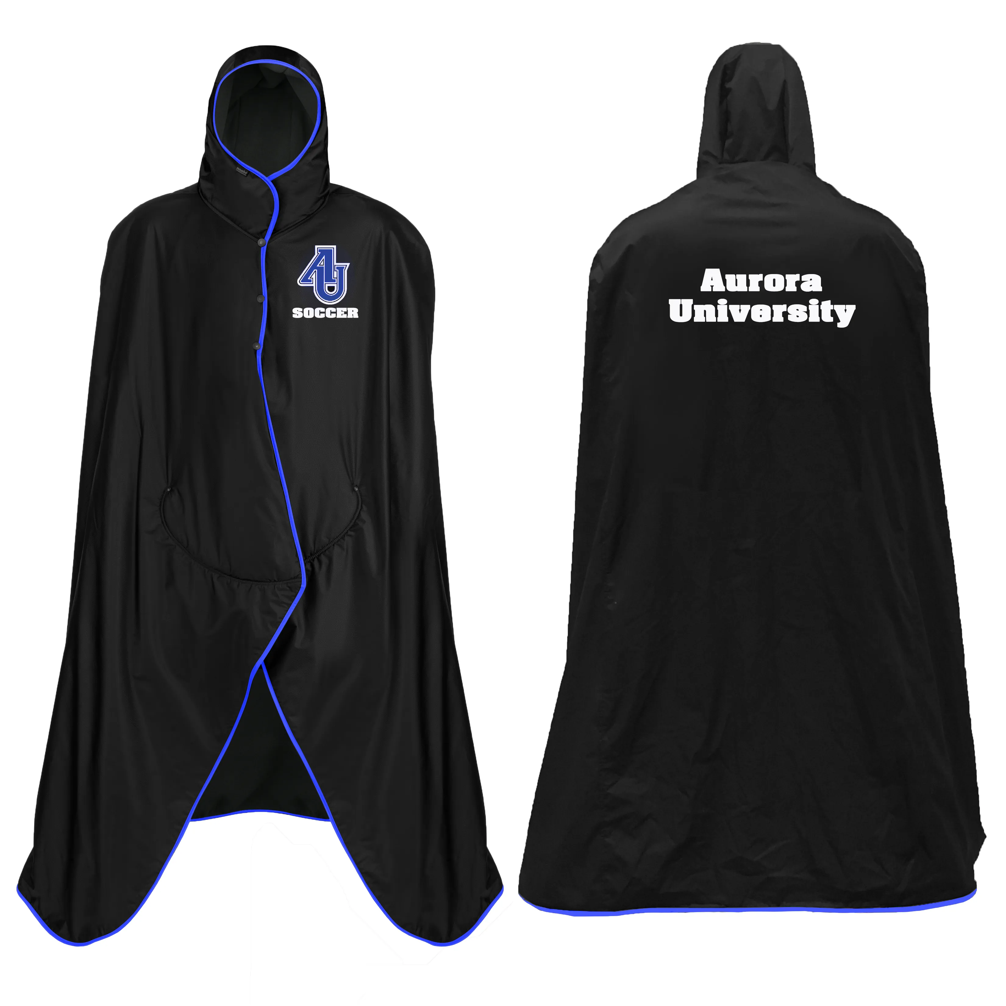 Custom AU Soccer Hooded Blanket