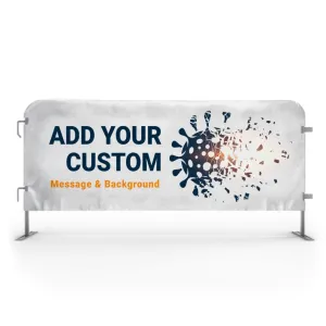 Custom Printed Heavy Duty Barricade Jacket Covers - Angry Bull Barricades