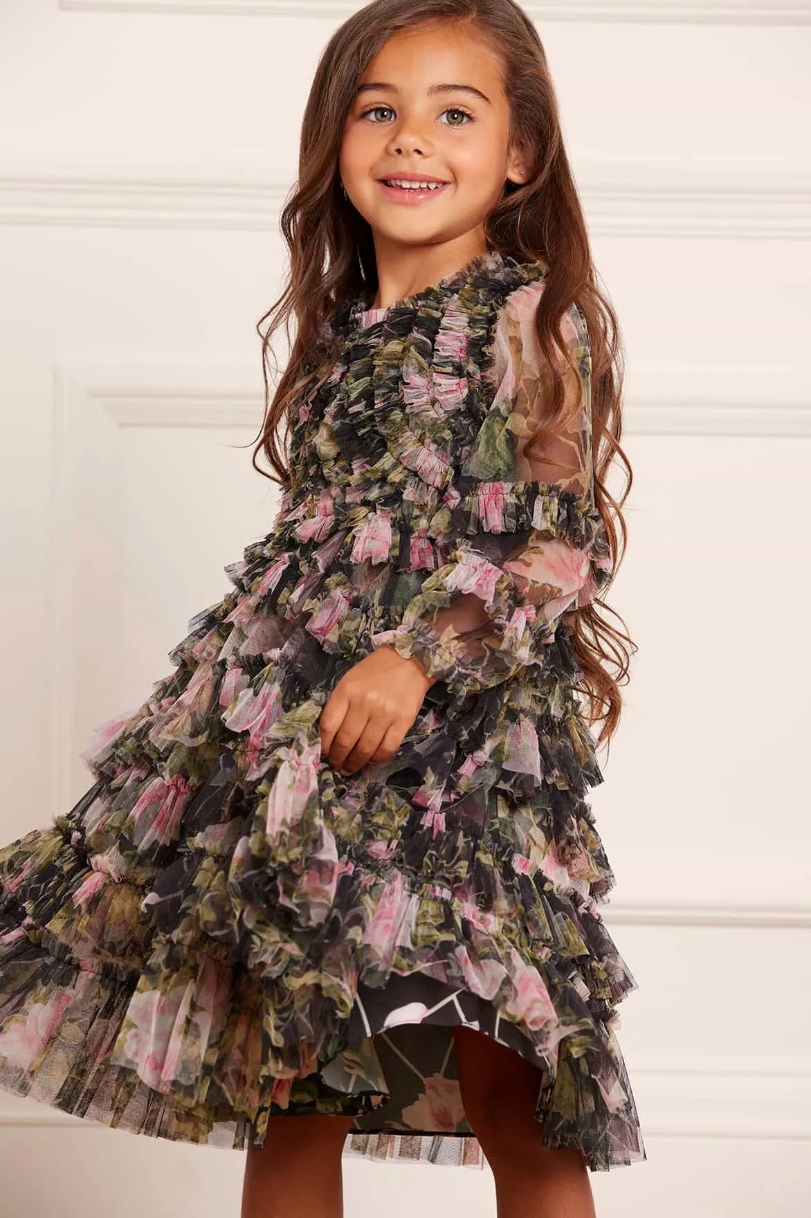 English Rose Ruffle Kids Dress