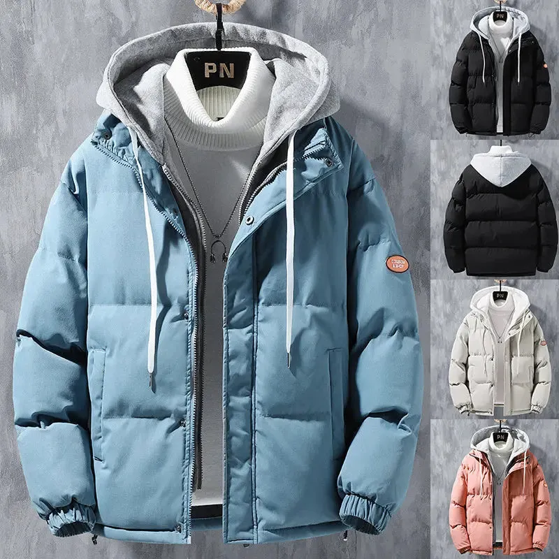 Fashion Hooded Jacket Men Winter Windproof jacket