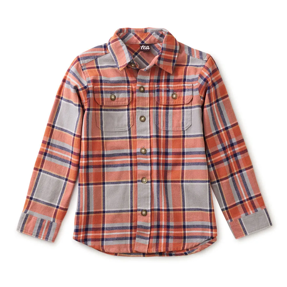 Flannel Button Up Shirt - Kobe Plaid - FINAL SALE