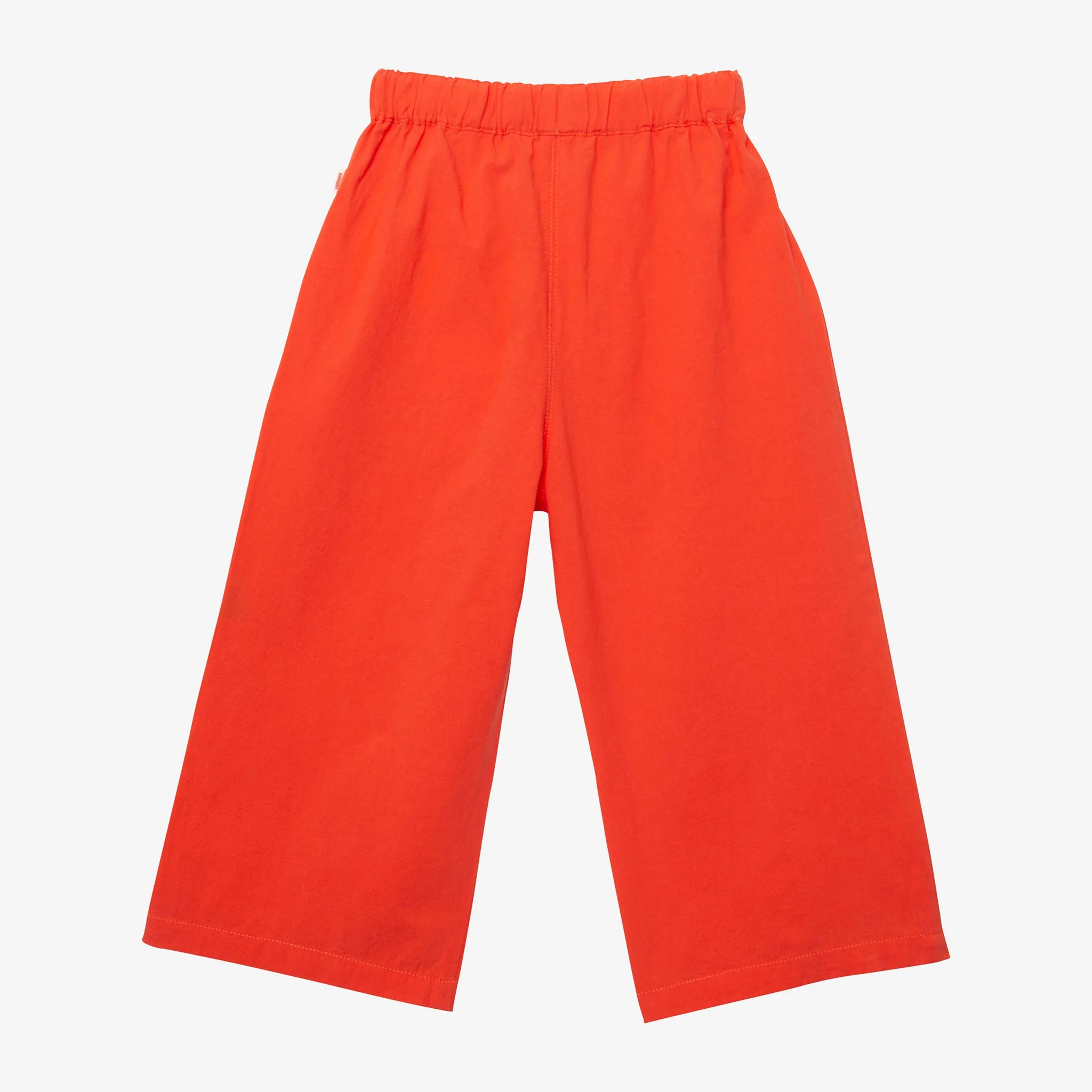 Girls' loose-fitting orange pants