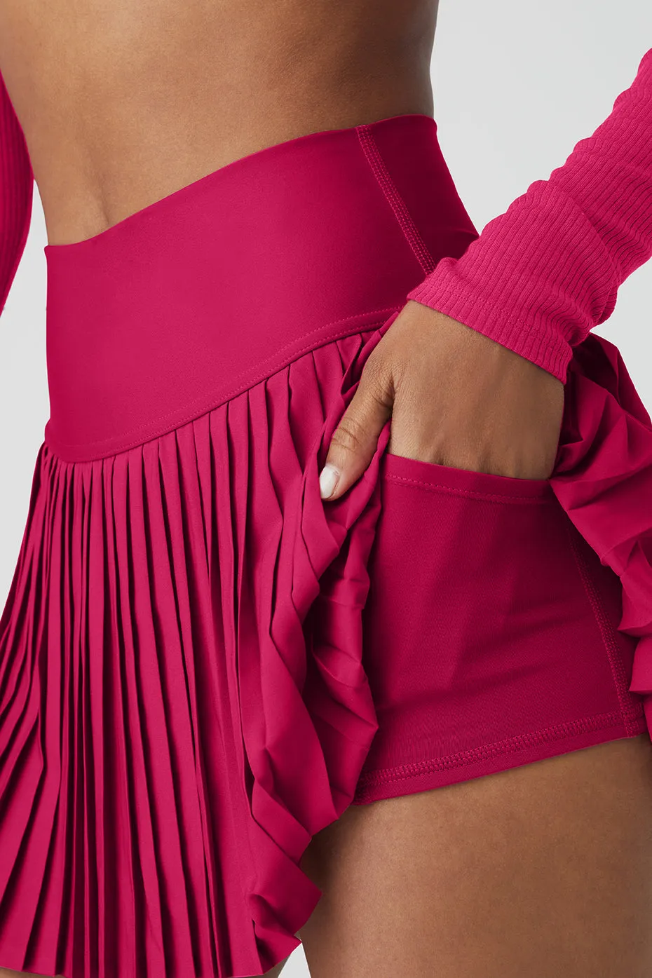 Grand Slam Tennis Skirt - Magenta Crush