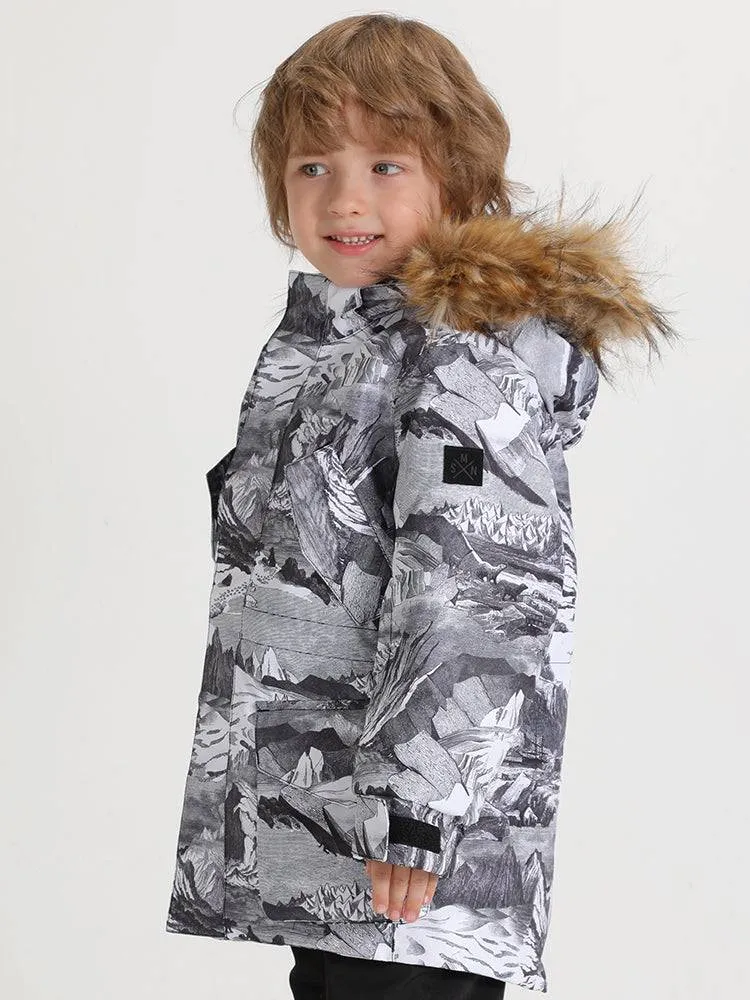 Gsou Snow Vintage Painting Kids Jacket