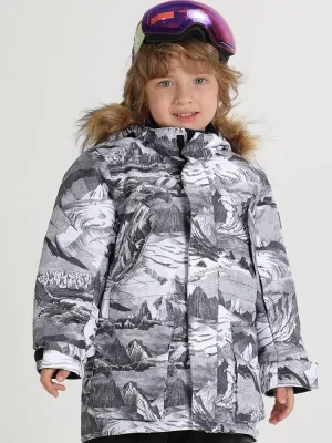 Gsou Snow Vintage Painting Kids Jacket