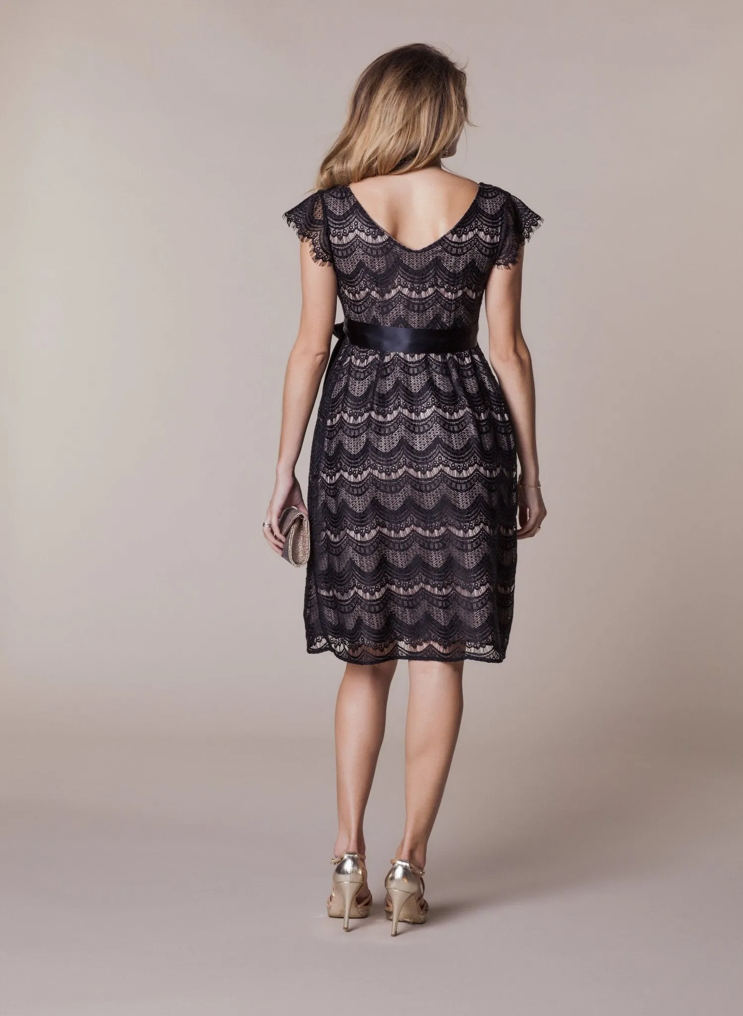 Harriet Maternity Dress - Black/Dusk