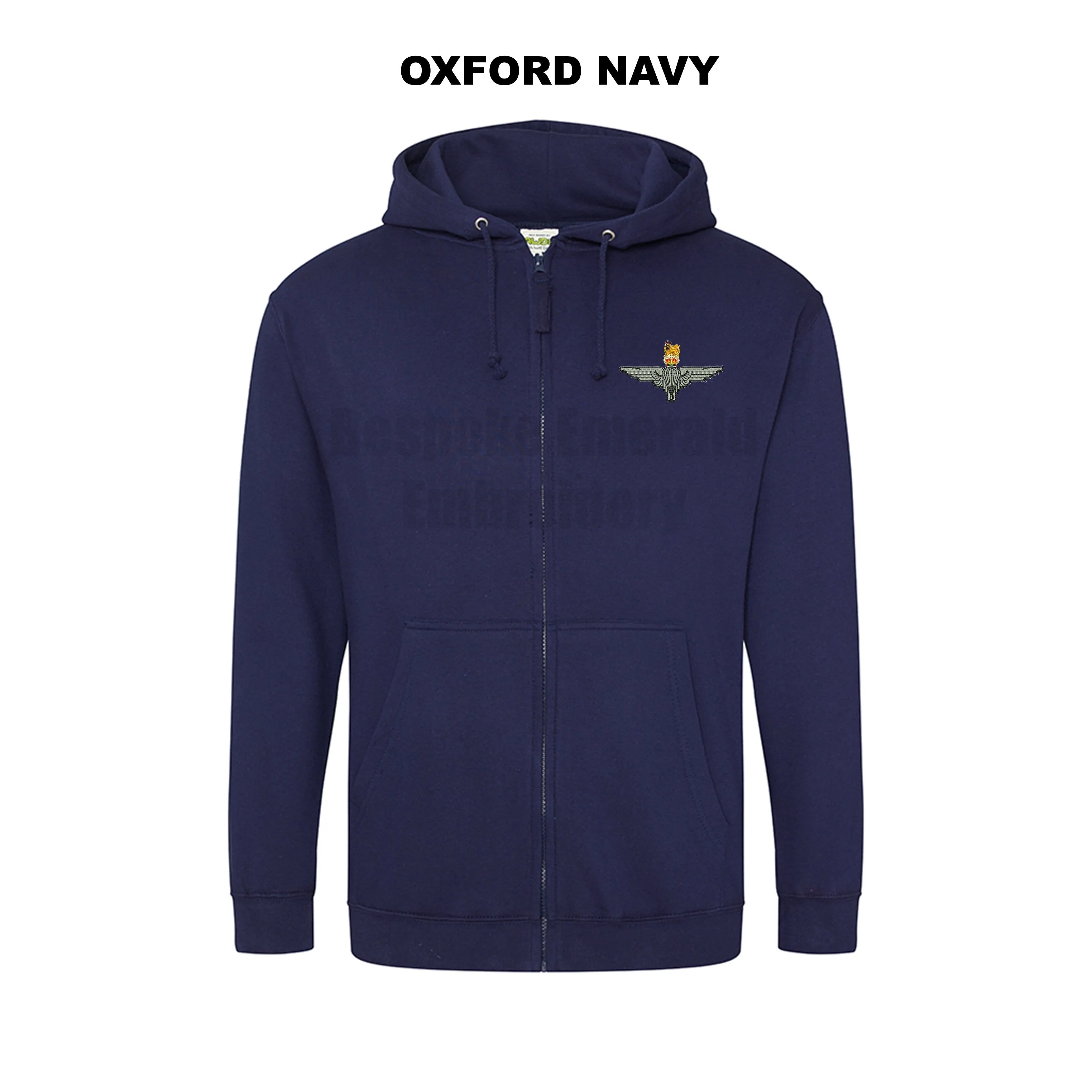 JH050 - Zip through hooded jacket - Para Cap-badge