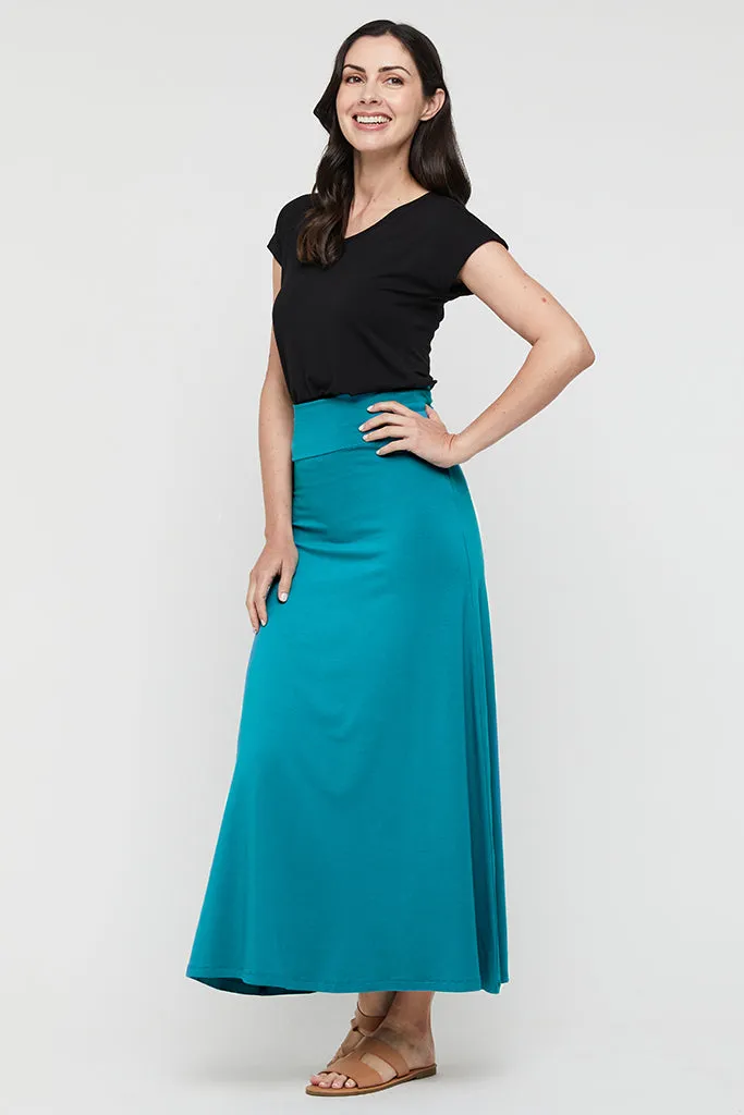 Lana Long Skirt - Teal