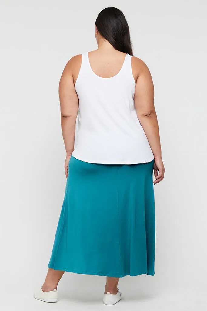 Lana Long Skirt - Teal