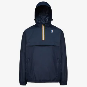 Leon - Packable Quarter Zip Rain Jacket in Blue Depht