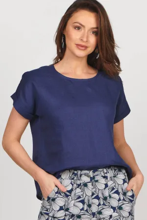 Luna Top Navy