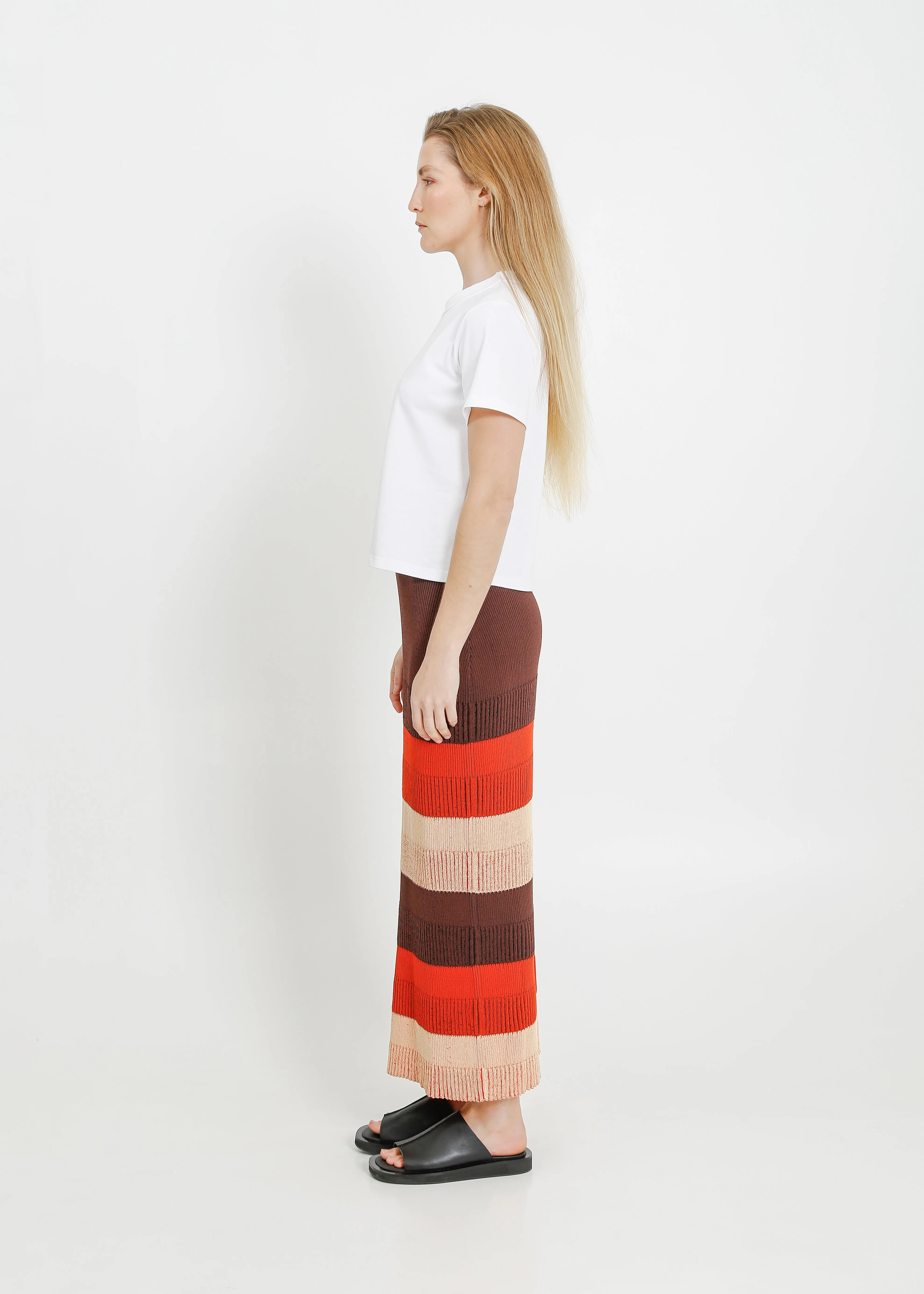 MARS KNIT SKIRT / POPPY-CHOCOLATE-LEMONADE