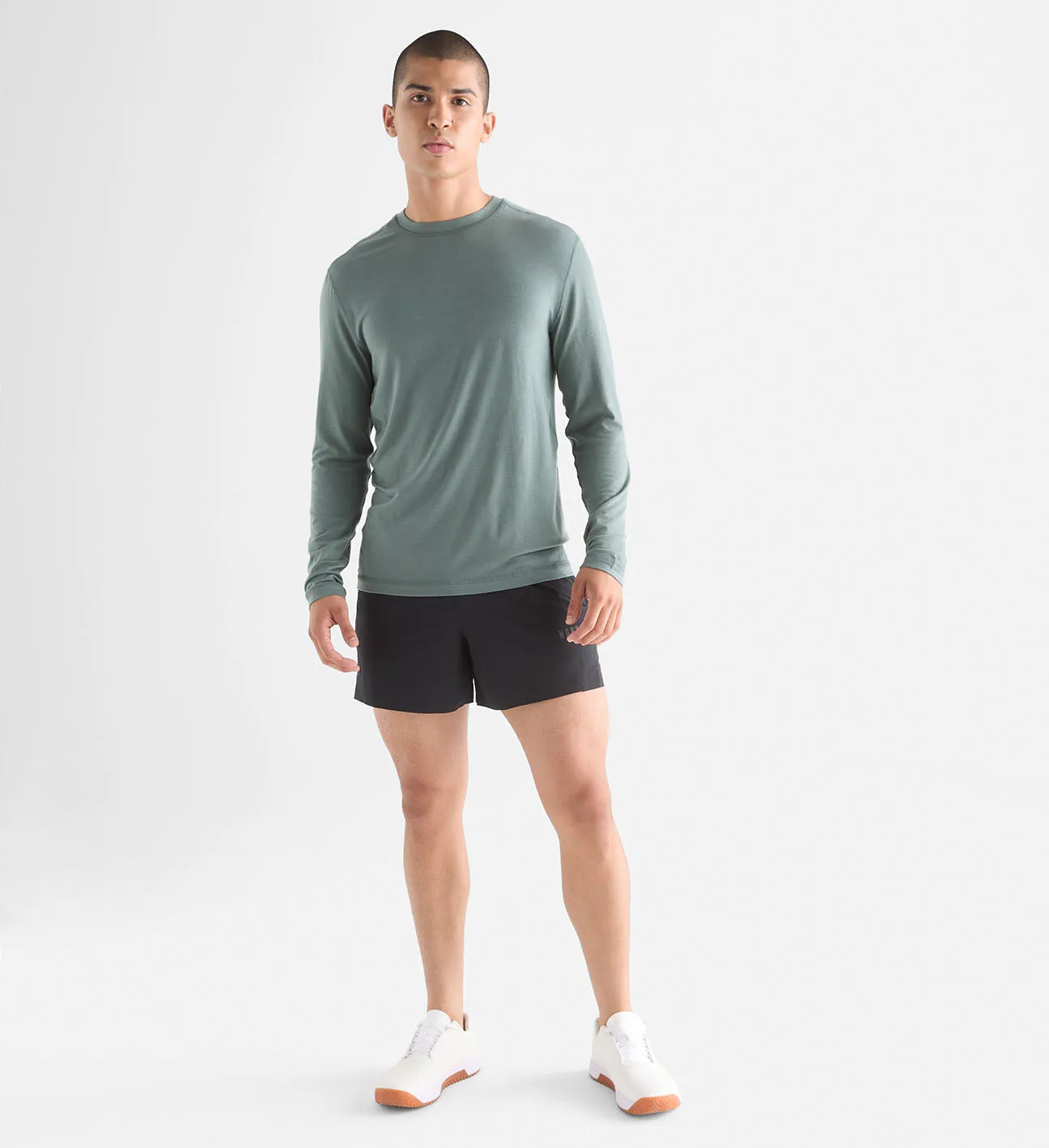 Men's Blended Merino Wool Long Sleeve Tee