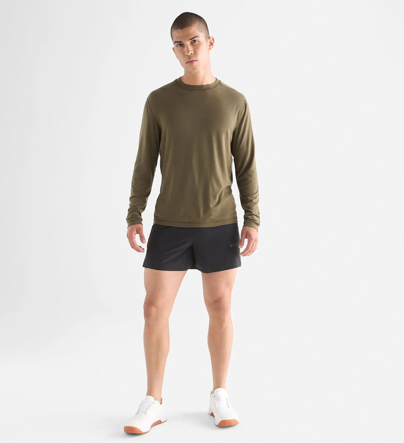 Men's Blended Merino Wool Long Sleeve Tee