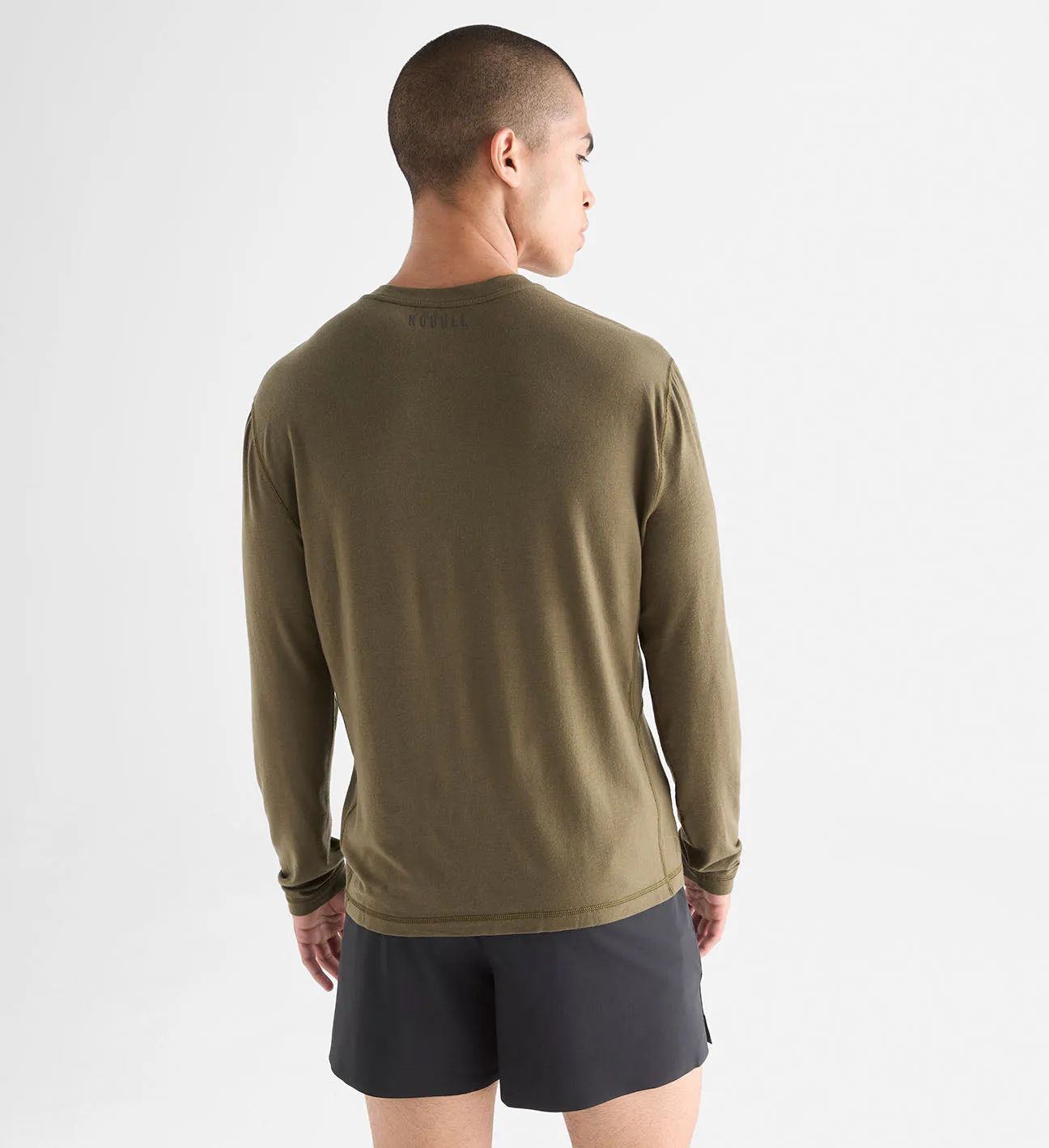 Men's Blended Merino Wool Long Sleeve Tee