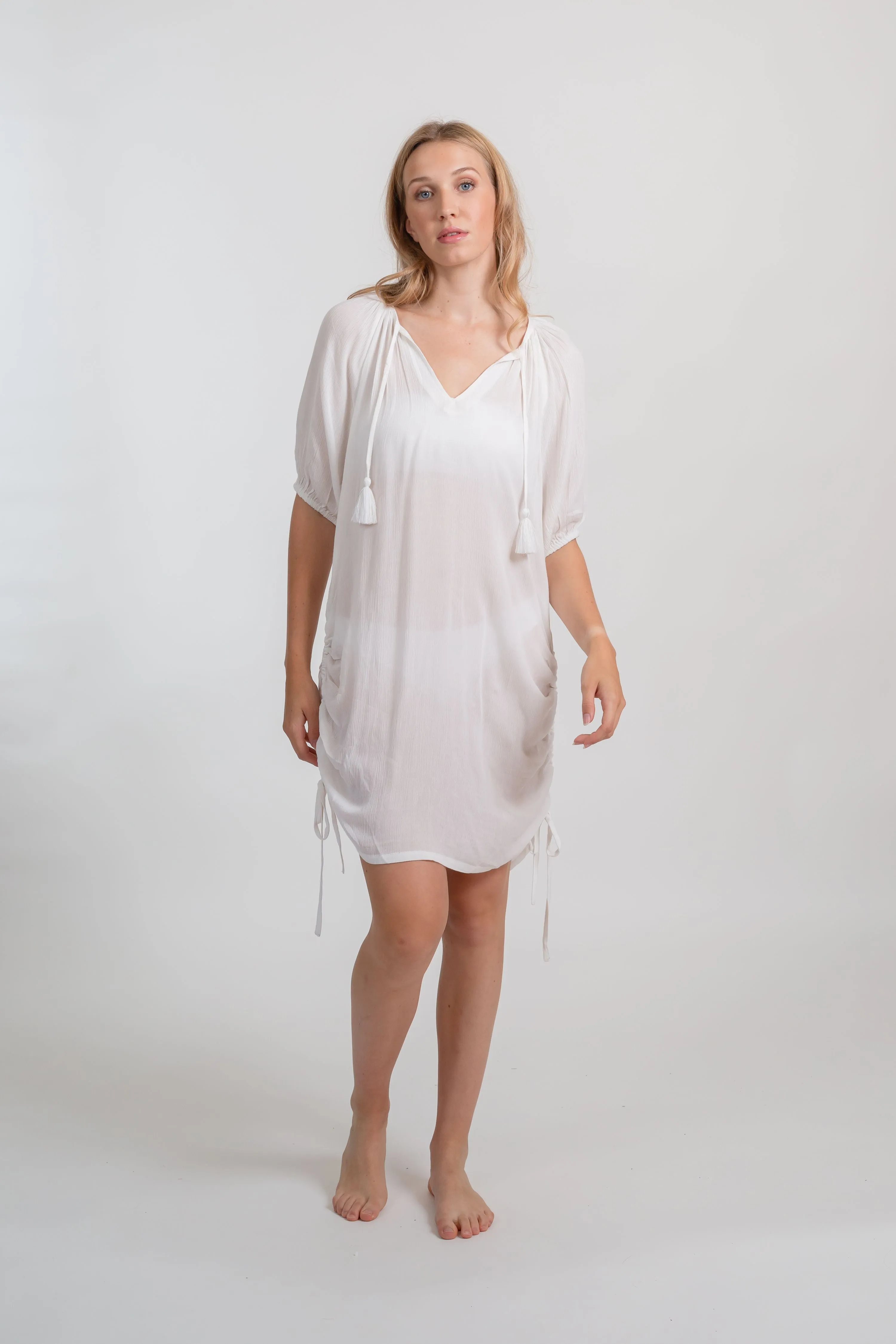 Miami Gathered Tunic Dress