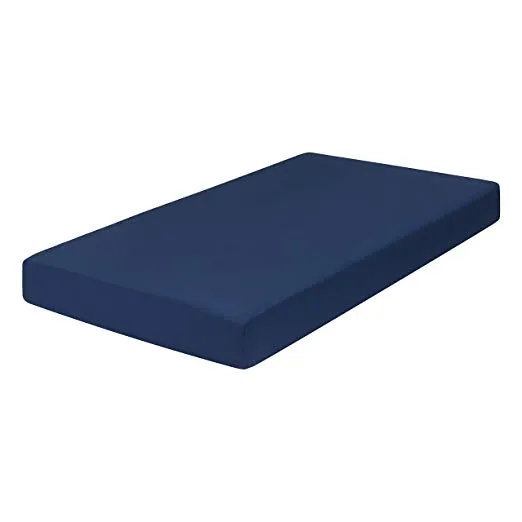 Navy Fitted Crib Sheet