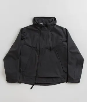 Norse Projects Textured Twill Gore-Tex 3L Stand Collar Jacket - Charcoal Grey