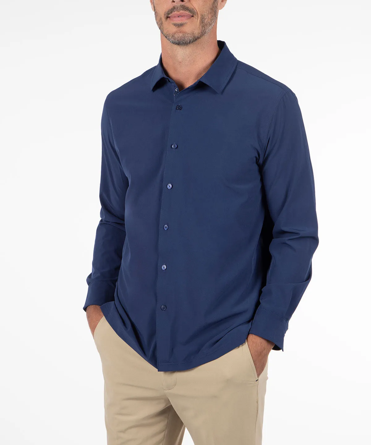 Performance Long Sleeve Poplin Shirt