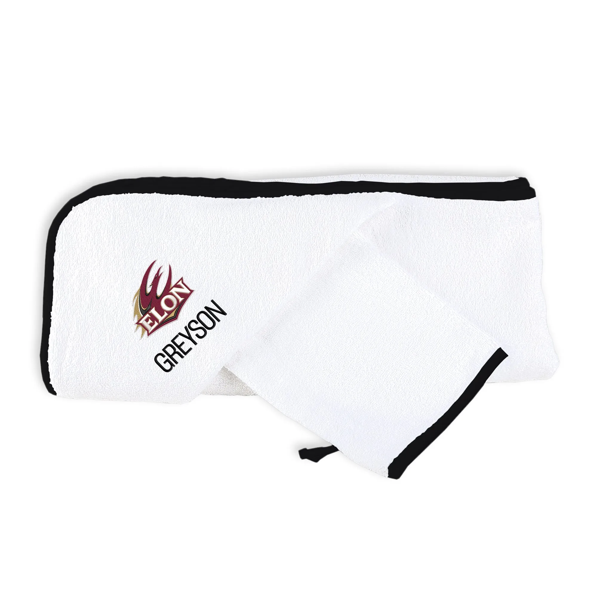 Personalized Elon Phoenix Hooded Towel & Wash Mitt Set