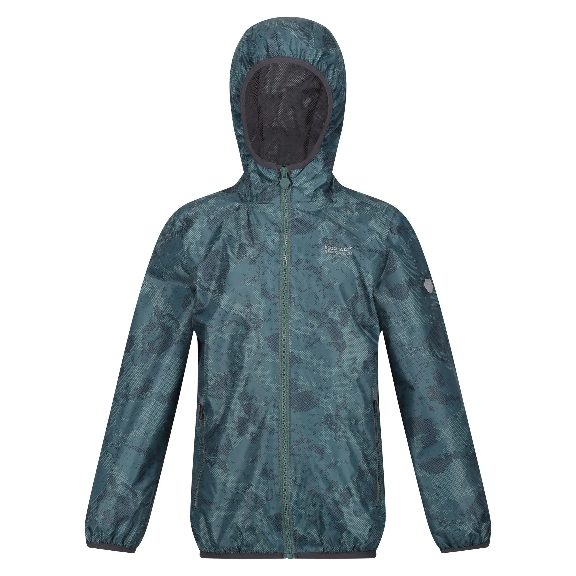 Regatta Kids Printed Lever Waterproof Jacket