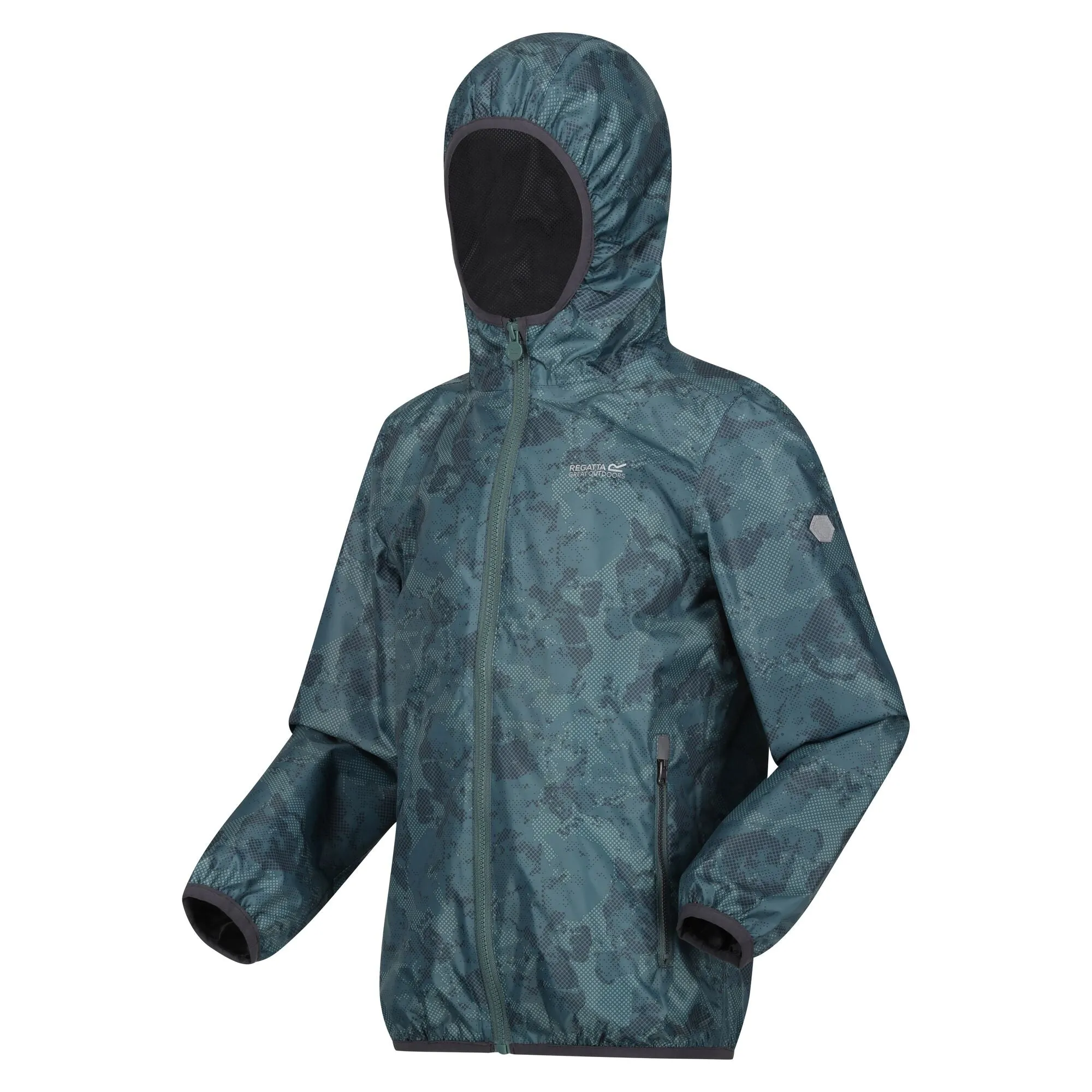 Regatta Kids Printed Lever Waterproof Jacket