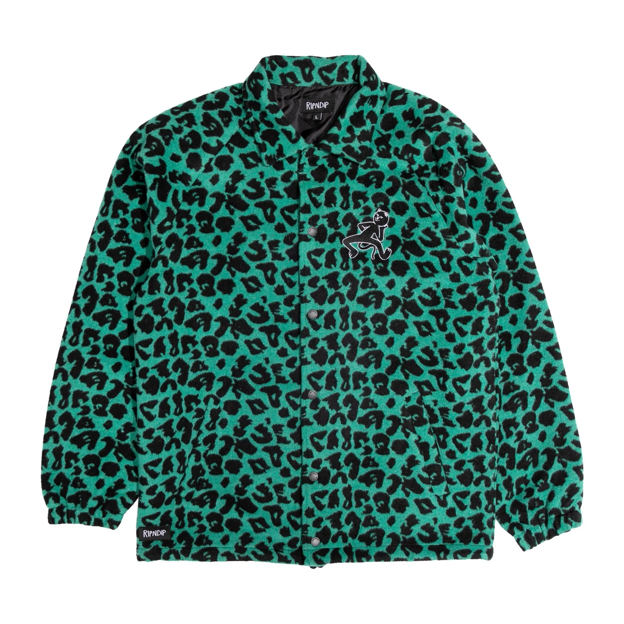 Ripntail Cheetah Coaches Jacket (Teal / Black)