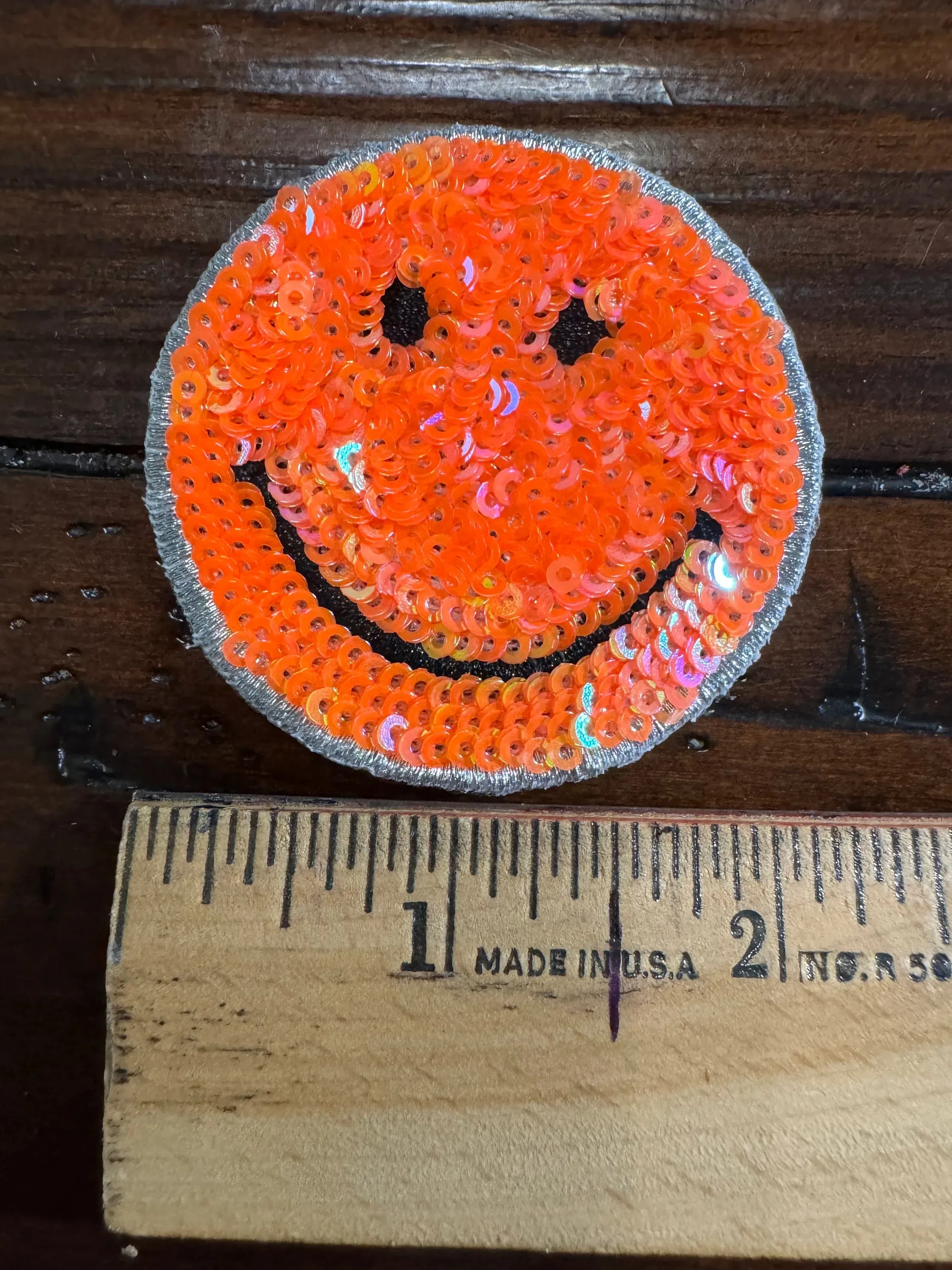 Smiley Face Iron On Patches