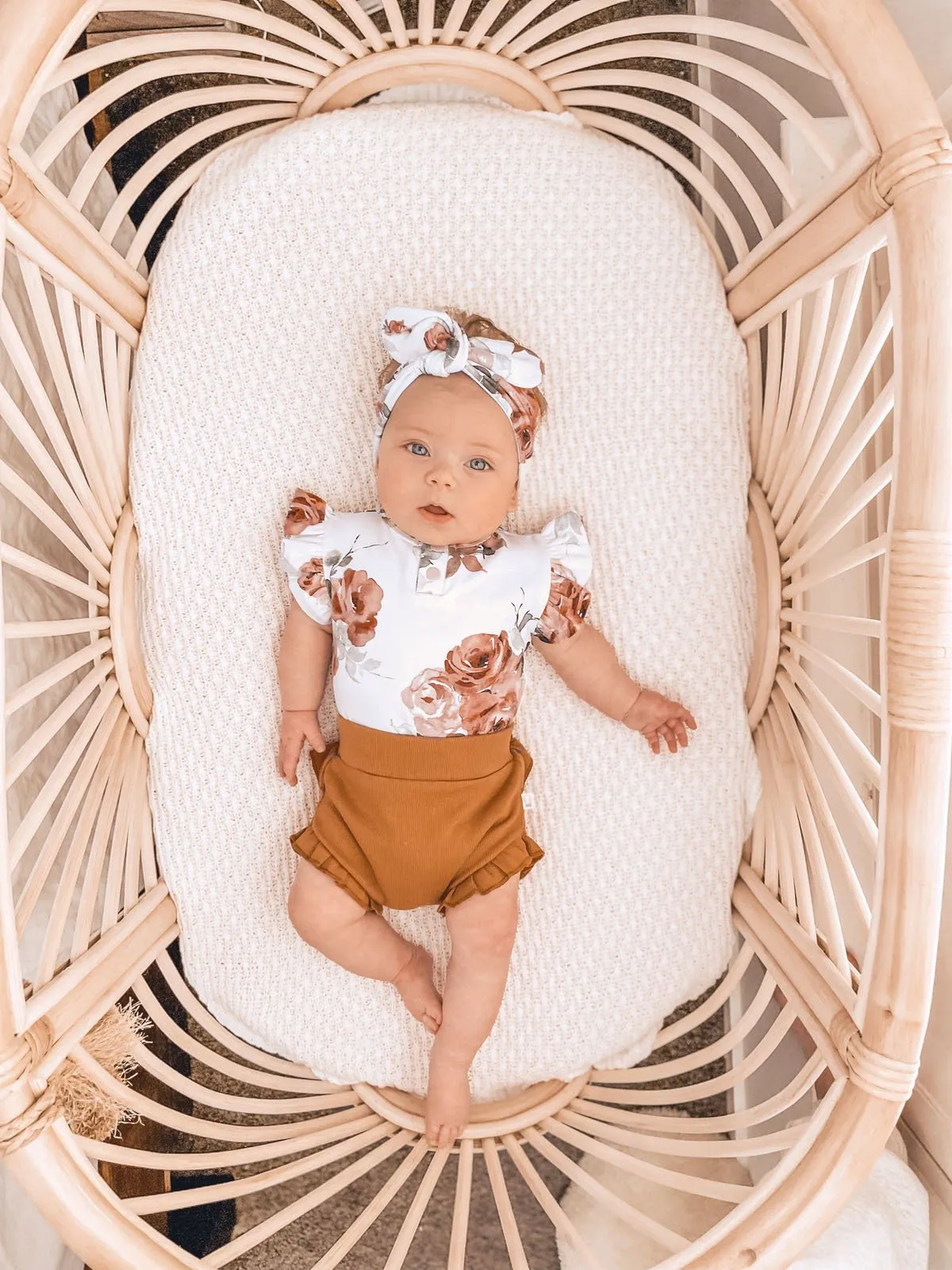 Snuggle Hunny Kids | Organic S/S Bodysuit - Rosebud