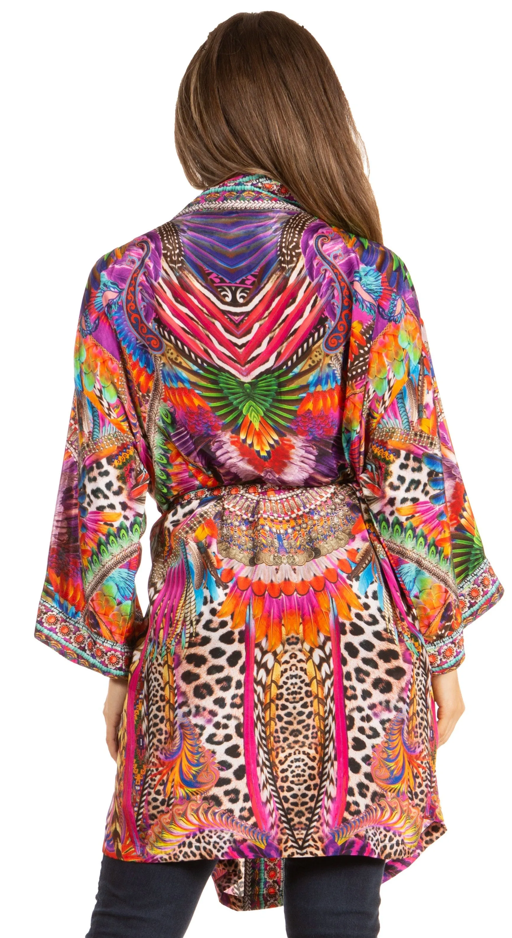 Stay on Trend with Sakkas Janis Women's Amazing Print Cardigan Sweater