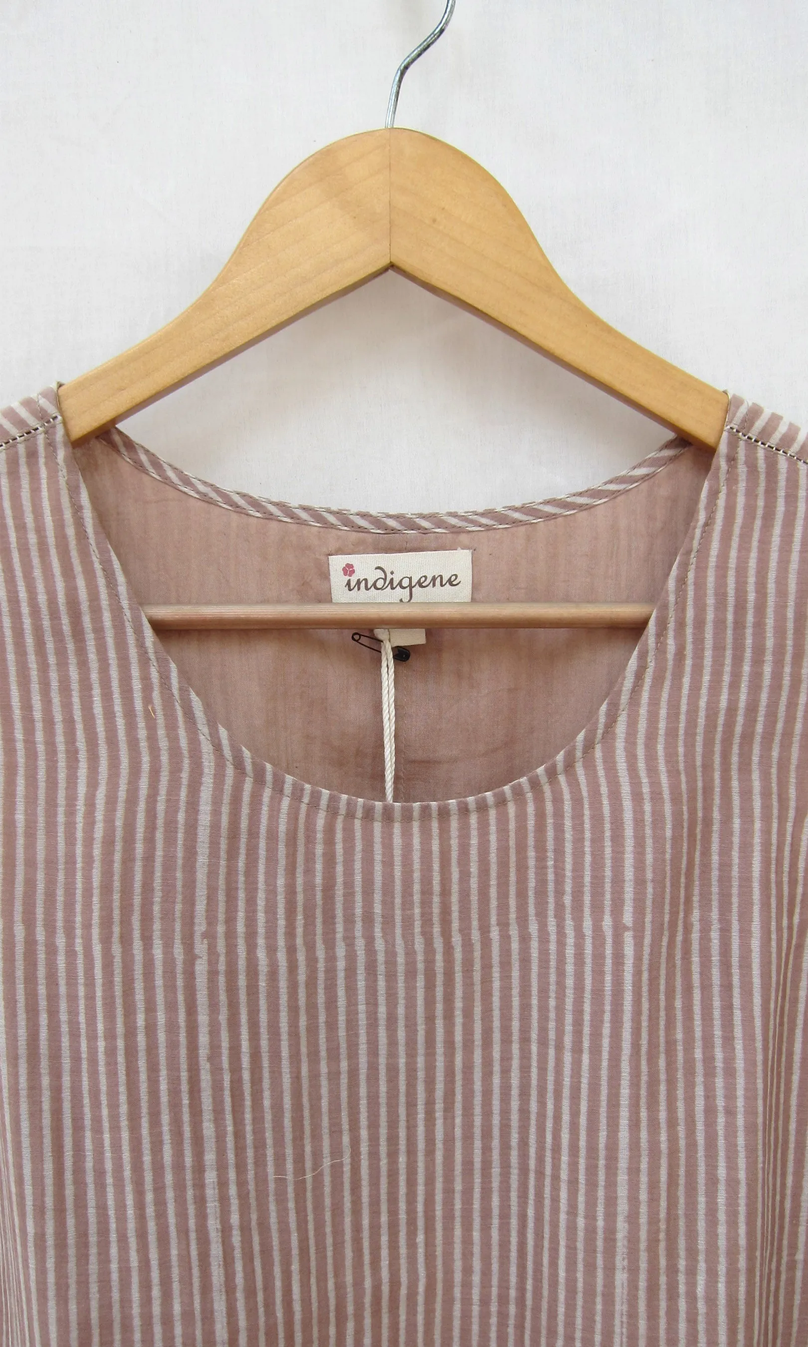 Stripe Printed Sleeveless Top/ Blouse (READY TO SHIP)