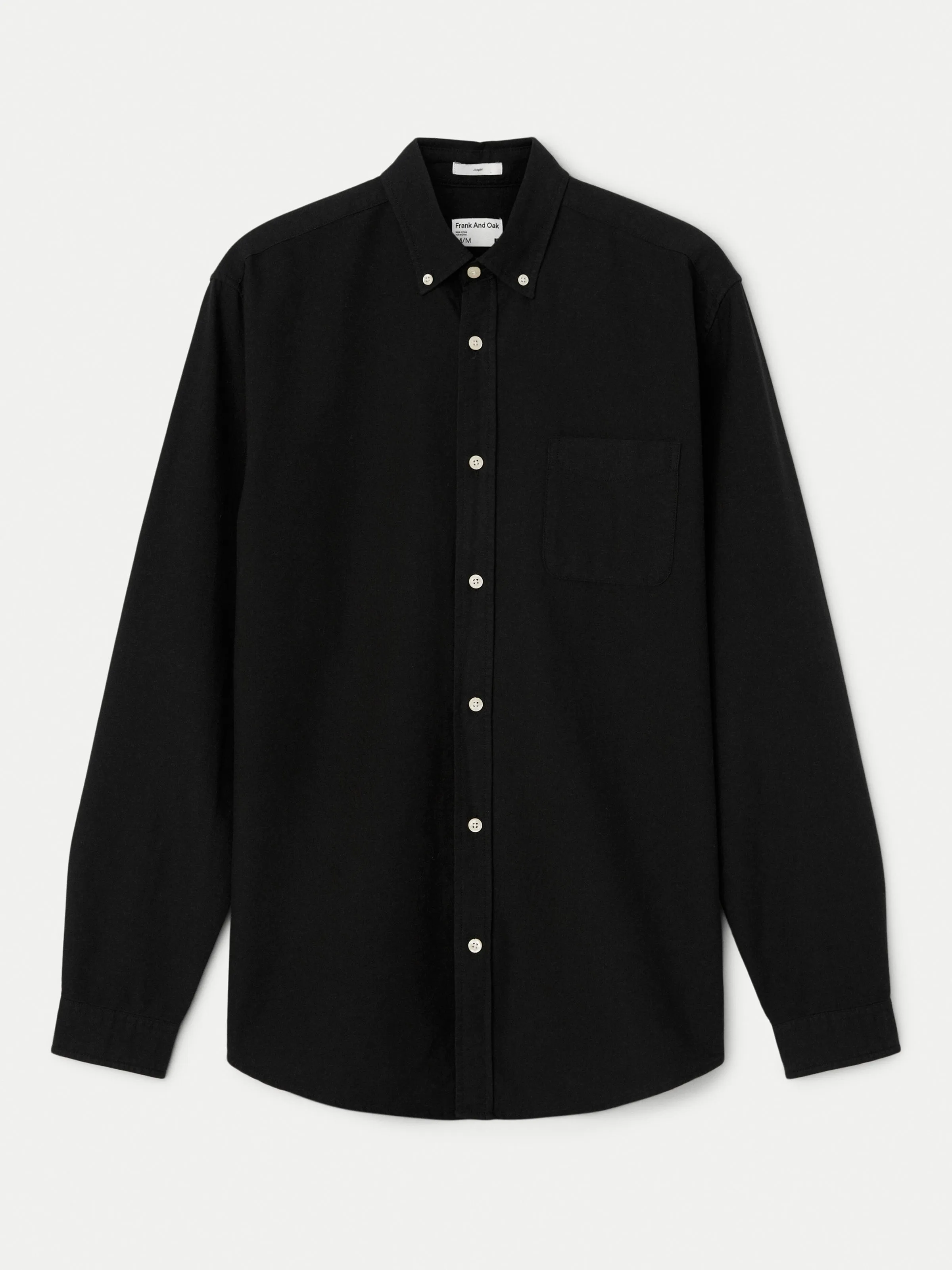 The Jasper Oxford Shirt in Black