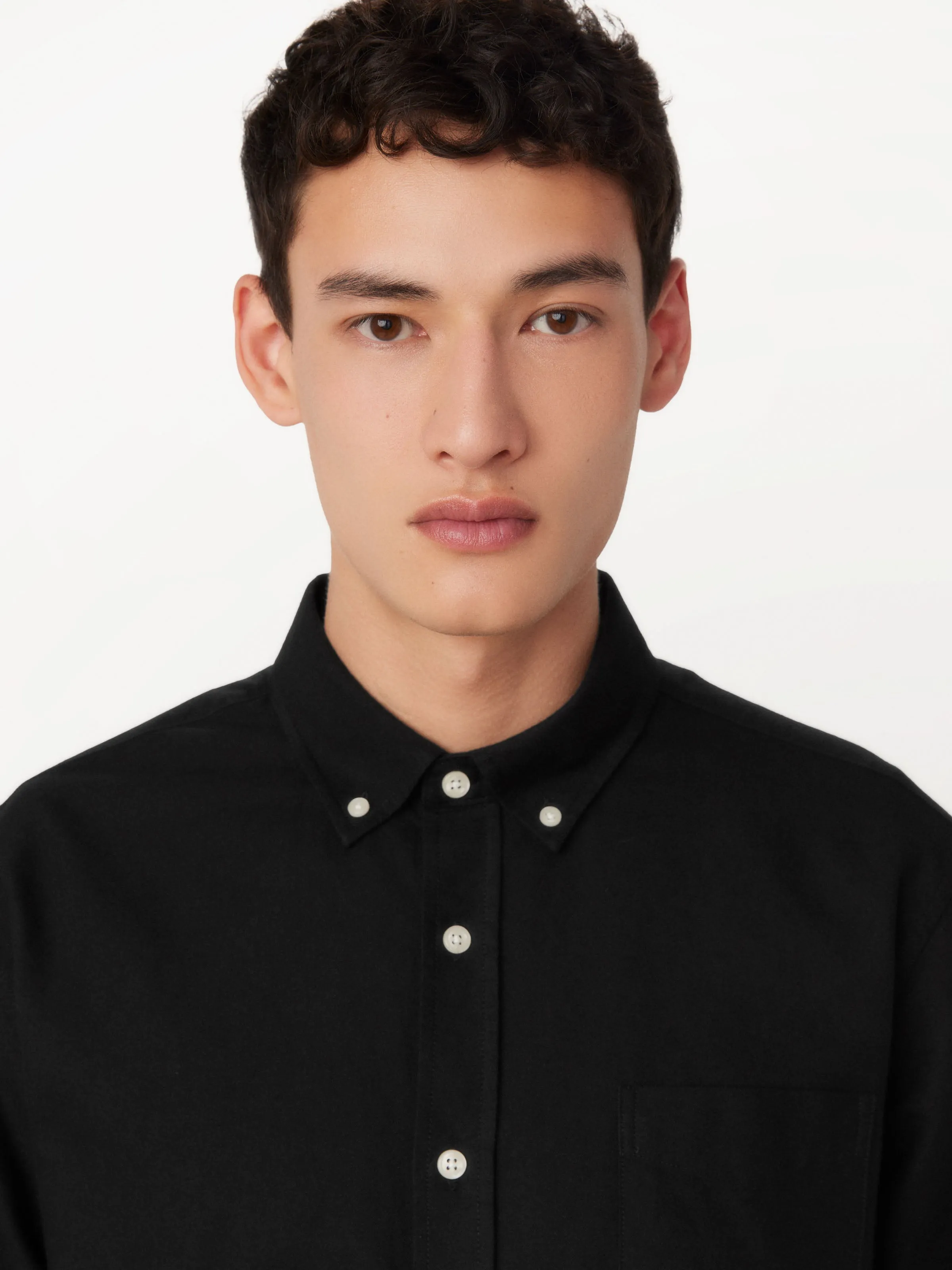 The Jasper Oxford Shirt in Black