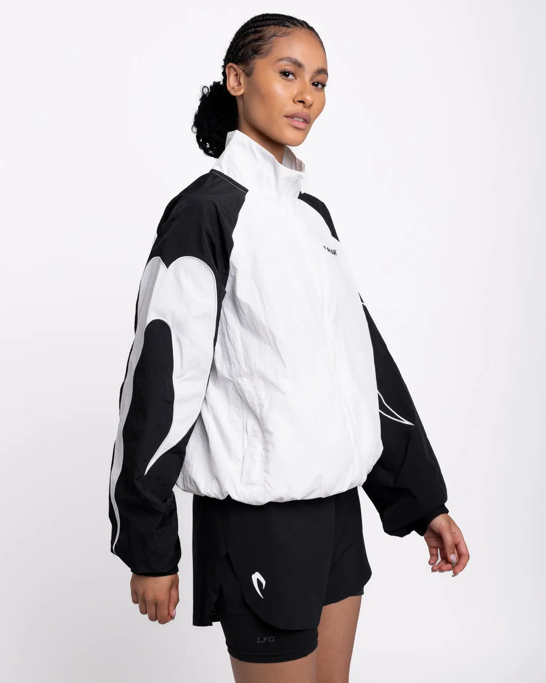 Tunero Track Jacket - White/Black