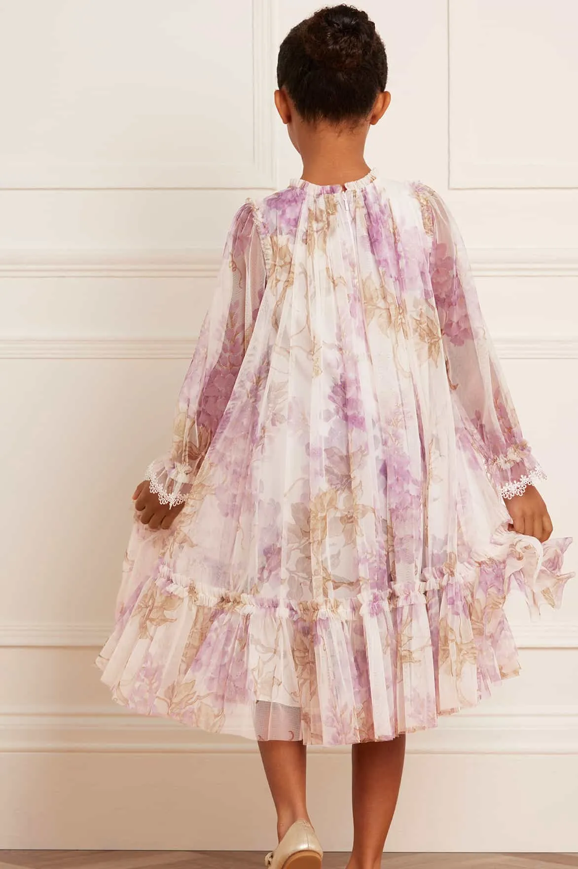 Wisteria Long Sleeve Kids Dress