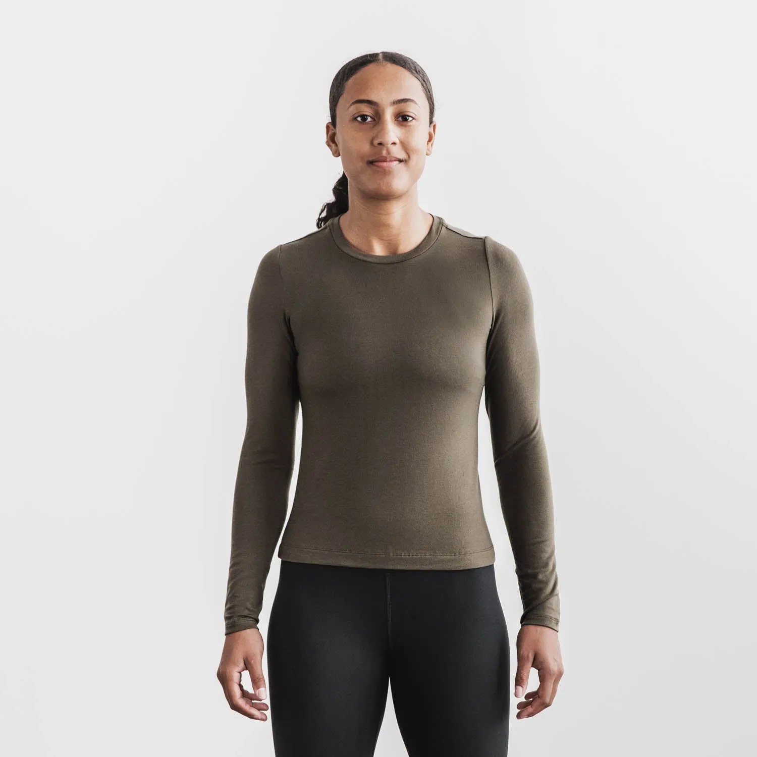 Women's Blended Merino Wool Long Sleeve Tee