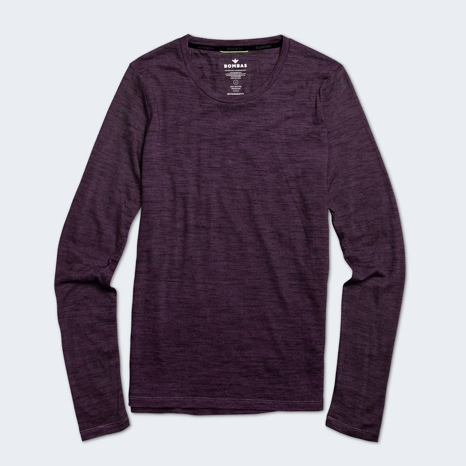 Women's Merino Wool Crew Neck Long Sleeve T-Shirt