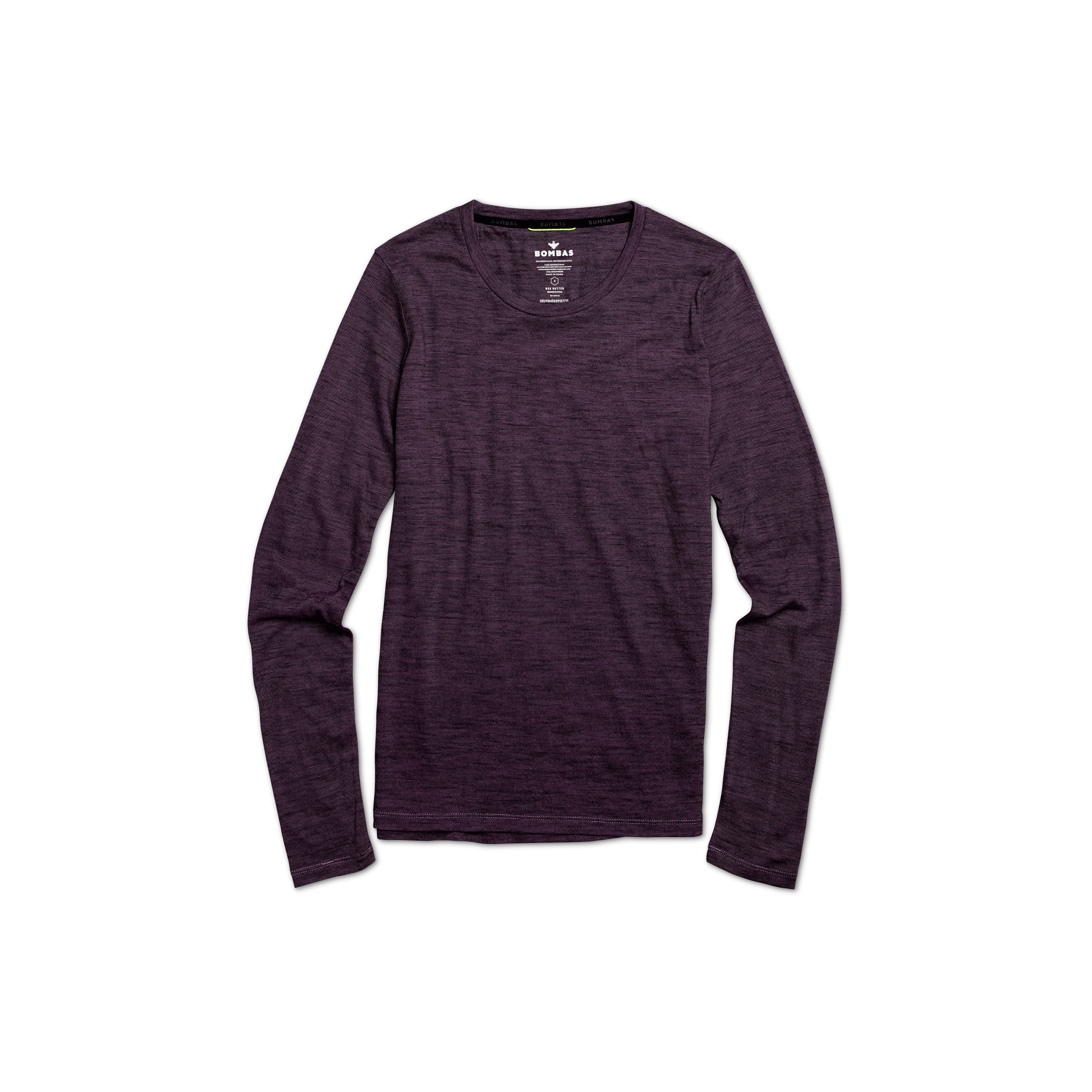 Women's Merino Wool Crew Neck Long Sleeve T-Shirt